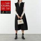 SONO ソーノ ワンピース S255DV014 レディース フリル Aライン ノースリーブ ストレッチ ドレス ロング丈 19/BLACK