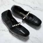 StuartWeitzman スチュアート・ワイツマン パンプス GOLDIE BALLET FLAT ゴールディ バレエ フラット SF896 スペイン製 バレエシューズ パール 靴 Black