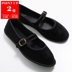 CELINE セリーヌ バレエシューズ EVE TRIOMPHE エヴ トリオンフ 364122175C.38NO レディース メリージェーン バレリーナ ベルベット 靴 BLACK