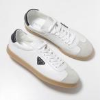 PRADA プラダ スニーカー LANE レーン 2EE394 Y5T メンズ ローカット スウェード レザー トライアングルロゴ メタルロゴ シューズ 靴 F0944/BIANCO-BLEU