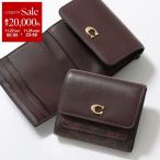 COACH コーチ 二つ折り財布 MILA ミラ CAT56 レディース レザー × コーティングキャンバス フラップ ウォレット ロゴ ミニ財布 B4MPL