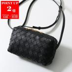 BOTTEGA VENETA ボッテガヴェネタ ショルダーバッグ 609407 V3UH3 レディース イントレチャート レザー クロスボディ 鞄 8425/BLACK-GOLD