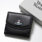 ショッピングWestwood Vivienne Westwood ヴィヴィアンウエストウッド 二つ折り財布 EMMA SMALL WALLET 51150003 42105 レディース オーブ レザー ミニ財布 N401/BLACK