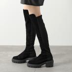 StuartWeitzman スチュアート・ワイツマン ロングブーツ 5050 SOHO BOOT SC729 スペイン製 ストレッチ スウェード ニーハイブーツ 厚底 靴 Black
