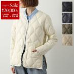 TAION タイオン ダウンジャケット MILITARY V NECK W-ZIP DOWN JKT ミリタリー Vネック 101ALSZML-1 レディース ブルゾン パッカブル仕様 収納ポーチ付き