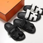 HERMES エルメス サンダル シプレ Chypre H222000ZH H222100Z レディース カーフ レザー フラット Hカット ストラップ オープントゥ ロゴ 靴 カラー2色