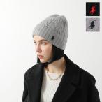 Polo Ralph Lauren ポロラルフローレン ニット帽 PC1563 レディース ビーニー ニットキャップ ポニー 刺繍 ケーブル ウール 帽子 カラー2色