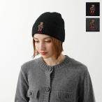Polo Ralph Lauren ポロラルフローレン ニット帽 PC1454 レディース ビーニー ニットキャップ テディベア ロゴ刺繍 リブ 帽子 カラー2色