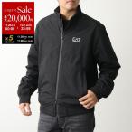 EA7 EMPORIO ARMANI エアセッテ エンポリオアルマーニ ボンバージャケット 8NPB20 PNFZZ メンズ スタンドカラー ロゴ アウター 1200 BLACK