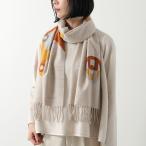 HERMES エルメス マフラー 170×40 テオレム・デキタゴール Theordme d'Equithagore H394826T レディース カシミヤ ストール 02-Naturel/Orange/Gris