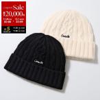 COACH コーチ ビーニー EMBROIDERED CABLE KNIT BEANIE CCL47 レディース ニット帽 リブ ニットキャップ ロゴ刺繍 帽子 カラー2色