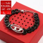 ショッピングdiesel DIESEL ディーゼル ブレスレット DX1611931 メンズ レディース オーバルD チェーン アクセサリー ブラック×シルバー
