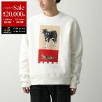 MARNI マルニ スウェットシャツ FUMU0074AP USCY50 メンズ クルーネック コットン ウルフ ラビット プリント ロゴ FUMU0074APUSCY50PRW02