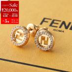 ショッピングフェンディ FENDI フェンディ ピアス 8AL079 ATEP レディース エバーラウンド ロゴ スタッド アクセサリー クリスタル F089U/SOFT-GOLD+CRYSTAL