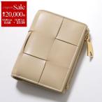【訳あり】BOTTEGA VENETA ボッテガヴェネタ 二つ折り財布 742698 VCQC4 レディース マキシイントレチャート レザー ミニ財布 豆財布 9776 742698VCQC49776