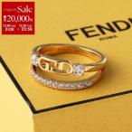 FENDI フェンディ リング OLOCK オーロック 8AL180 ATEP レディース クリスタル 指輪 アクセサリー F089U/SOFT-GOLD+CRYSTAL