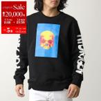 HYDROGEN ハイドロゲン トレーナー MW0009 メンズ スウェット コットン 長袖 クルーネック スカル ロゴ M08/GRAPHIC-3-BLACK