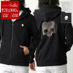 HYDROGEN ハイドロゲン パーカー LENTICULAR FULLZIP HOODIE MZ0005 メンズ スウェット ジップアップ フーディ 裏起毛 スカル ロゴ カラー2色