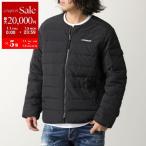 HYDROGEN ハイドロゲン ダウンジャケット H31D4JD005 メンズ ナイロン ノーカラー 長袖 ショート丈 スカル ロゴ 刺繍 ブラック