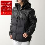 ショッピングスカル HYDROGEN ハイドロゲン 中綿ジャケット PAKI DOWN JACKET ME0006 メンズ レザー × ナイロン 切替 フード付き スカル 007/BLACK