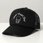lucien pellat-finet  ルシアンペラフィネ ベースボールキャップ CAP 242 213-39902 メンズ ロゴ スカル ドクロ 刺繍 メッシュ 帽子 BLACK