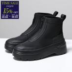 HUNTER ハンター レインブーツ EXPLORER ANKLE ZIP FLATFORM WFS1000LNY レディース ショートブーツ 軽量 撥水 ジップアップ シューズ 靴 BLK/BLACK