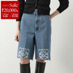 LOEWE ロエベ ハーフパンツ ANAGRAM SHORT JEANS アナグラム S359Y11XB9 レディース デニム ショートパンツ コットン 5230/BL