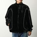 DIESEL ディーゼル ブルゾン J-HAY A18462 0AJFR メンズ ジップアップブルゾン ベルベット生地 スタンドカラー ロゴ 9XXA