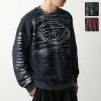 DIESEL ディーゼル スウェット S-BOXT-T1 A18654 0AGCB メンズ プルオーバー トレーナー オーバーサイズ クルーネック ロゴ カラー2色