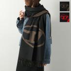 DIESEL ディーゼル マフラー S-TEVIE A17572 0AKBM レディース メンズ ウールブレンド ストール オーバルD ロゴ フリンジ カラー2色