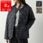 TAION タイオン ダウンジャケット 104ALSBML-1 レディース ミリタリー クルーネック ソフトシェル パッカブル仕様 収納ポーチ付き カラー3色