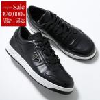 PRADA プラダ スニーカー 2EE364 3LJ6 メンズ ローカット レザー トライアングルロゴ メタルロゴ 軽量ソール シューズ 靴 F0632/NERO1