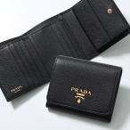 ショッピングプラダ PRADA プラダ 三つ折り財布 1MH176 2E3A レディース レザー ロゴ ミニ財布 F0002/NERO