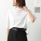 MARNI KIDS マルニ キッズ Tシャツ M01680 M00SG レディース ガールズ 半袖 カットソー ロゴT 刺繍 ハート クルーネック コットン カラー2色