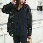 PRIORITY プライオリティ レースシャツ P61023JT レディース ブラウス 花柄 フラワー 長袖 カラー2色