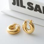 JIL SANDER ジルサンダー ピアス J11VG0003 P4877 レディース フープ ロゴ ブラス アクセサリー 710/GOLD J11VG0003P4877710