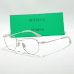BOTTEGA VENETA ボッテガヴェネタ メガネ BV1301O レディース ウェリントン型 メタルフレーム めがね 眼鏡  アイウェア 002/SILVER-TRANSPARENT