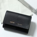LOEWE ロエベ 三つ折り財布  DUETTE SMALL VERTICAL WALLET C612S33X01 レディース レザー 1100/NEGRO/BLACK C612S33X011100