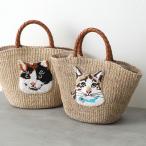 VIOLAd'ORO ヴィオラドーロ カゴバッグ MIRO ミロ V-9010 レディース キャット ネコ アニマル アバカ ハンドバッグ かごバッグ 鞄 カラー2色