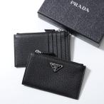 PRADA プラダ カードケース 2MC086 2E54 メンズ レザー コインケース ミニ財布 フラグメントケース トライアングルロゴ F0002/NERO