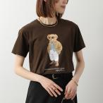 Polo Ralph Lauren ポロラルフローレン Tシャツ 211A96599 レディース ベア コットン ジャージー クルーネック 001 DARK BROWN