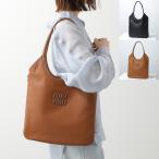 ショッピングMIUMIU MIUMIU ミュウミュウ トートバッグ 5BG231 2CRW レディース レザー ロゴ 鞄 カラー2色 5BG231_2CRW_F0002_V_MLN