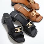 FERRAGAMO フェラガモ サンダル LORELIE 40 769713 770428 レディース ミュール レザー ガンチーニ オープントゥ シューズ 靴 カラー2色