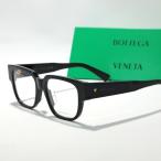 ショッピングメガネ BOTTEGA VENETA ボッテガヴェネタ メガネ BV1289O メンズ ウェリントン型 セルフレーム フルリム メタルロゴ 黒縁 めがね 眼鏡 アイウェア 001/BLACK-BLACK