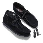 Clarks Clarks ботинки Wallabee Boot GORE-TEXwala Be ботинки Gore-Tex 26179256 мужской замша гонки выше Vibram подошва обувь BLACK