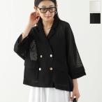 CYAN tokyo シアン トーキョー ジャケット 601453 レディース ニットライク メッシュ ダブル シアー 八分袖