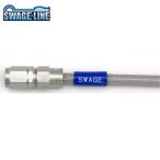 SWAGE-LINE スウェッジライン STF876 フロントホースキット ステンレス/クリアホース | ハーレーFLSTF 90-99