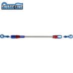 SWAGE-LINE スウェッジライン SAK-1212M-0850 イージーオーダーホース レッド&ブルー/クリアホース | 20-20 850mm
