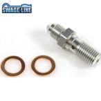 ショッピングスウェッジライン SWAGE-LINE スウェッジライン SAP407 コンビネーションAD 10mm-1.25 | アルミ (SWAGE-LINE用)