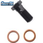 SWAGE-LINE スウェッジライン ETP910 バンジョーボルト 10mm-1.25 | シングル SWAGE-LINE ステンレスブラック